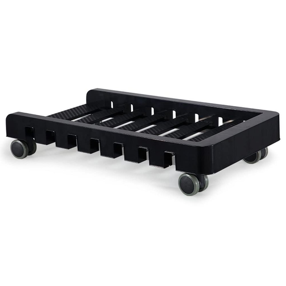 HEAIQI Computer Stand Pc Stand CPU Rolling Stand, Computer Tower Cart, Mobile PC Holder, Computer Host Stand with Wheels Under Home Office Desk Computer Tower Stand Printer Stand(A)