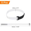 MECCANIXITY 5Pcs Reusable Battery Tie Down Straps,0.8x20" White Nylon Multipurpose Battery Hold Down Adjustable Cinch Strap Hook Loop Fastening Tie for Quadcopters FPV RC Drone Boat Car view 2