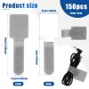 150/50Pcs Hook and Loop Cable Straps Self Adhesive Hook and Loop Cable Ties Reusable Cord Organizer Polyester Cable Holder Multipurpose Cable Clip for Travel Office Home Organizing (S, 150) view 2