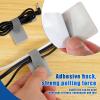 150/50Pcs Hook and Loop Cable Straps Self Adhesive Hook and Loop Cable Ties Reusable Cord Organizer Polyester Cable Holder Multipurpose Cable Clip for Travel Office Home Organizing (S, 150) view 4