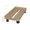 HEAIQI Computer Stand Pc Stand Mobile PC Holder, Computer Tower Cart, CPU Rolling Stand, Computer Host Stand with Wheels Under Home Office Desk Computer Tower Stand Printer Stand(Large) view 2