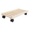HEAIQI Computer Stand Pc Stand Computer Host Stand with Wheels Under Home Office Desk, CPU Rolling Stand, Computer Tower Cart, Wood Mobile PC Holder Computer Tower Stand Printer Stand(Large) view 1
