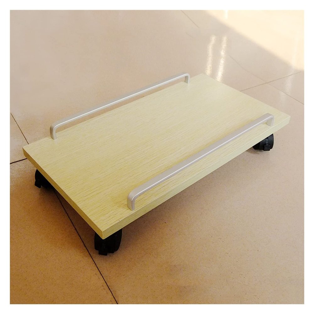 HEAIQI Computer Stand Pc Stand CPU Rolling Stand, Mobile PC Holder, Computer Host Stand with Wheels Under Home Office Desk, Computer Tower Cart Computer Tower Stand Printer Stand(A,Small)