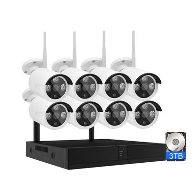 XNASU 8 Channel 6MP Security Camera System, 8CH Wireless HD Surveillance Cameras System with Audio, Night Vision, Motion Detection, IP66 Weatherproof Cameras Kit with 3TB Hard Drive
