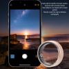 ASHATA Smart Ring, Health Fitness Tracker Ring to Monitor Fitness Pedometer Sleep Tracking APP, for Instant Photo, 5ATM Wearable Health Ring for Men Women, 5 Days (Gold) view 3