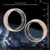 ASHATA Smart Ring, Health Fitness Tracker Ring to Monitor Fitness Pedometer Sleep Tracking APP, for Instant Photo, 5ATM Wearable Health Ring for Men Women, 5 Days (Gold) view 4