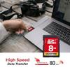 GIGASTONE 8GB SD Card 100-Pack UHS-I U1 Class 10 SDHC Memory Card Full HD Video Canon Kodak Olympus Digital Camera, with 100 Mini Cases view 3