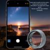 ASHATA Ultra Thin Smart Ring, Health Fitness Tracker Ring to Monitor Fitness Pedometer Sleep Tracking APP, Charging Case, Wearable Smart Health Ring for Men Women (Black) view 2