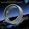 ASHATA Ultra Thin Smart Ring, Health Fitness Tracker Ring to Monitor Fitness Pedometer Sleep Tracking APP, Charging Case, Wearable Smart Health Ring for Men Women (Black) view 3