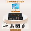 eARC Audio Extractor, eARC Audio Converter to HDMI Optical/SPDIF L/R 3.5mm AUX Sound Extractor, HDMI eARC/ARC to Optical Audio Adapter, for TV to Non-ARC Sound System Soundbar Speaker Amplifier view 2