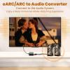 eARC Audio Extractor, eARC Audio Converter to HDMI Optical/SPDIF L/R 3.5mm AUX Sound Extractor, HDMI eARC/ARC to Optical Audio Adapter, for TV to Non-ARC Sound System Soundbar Speaker Amplifier view 3