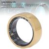ASHATA Smart Ring, NFC Health Fitness Tracker Ring to Monitor Fitness Pedometer Sleep Data APP, Sleep Tracking Wearable, IP68 Smart Health Ring for Men Women, 3-5 Days (Gold) view 3
