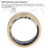 ASHATA Smart Ring, NFC Health Fitness Tracker Ring to Monitor Fitness Pedometer Sleep Data APP, Sleep Tracking Wearable, IP68 Smart Health Ring for Men Women, 3-5 Days (Gold) view 4