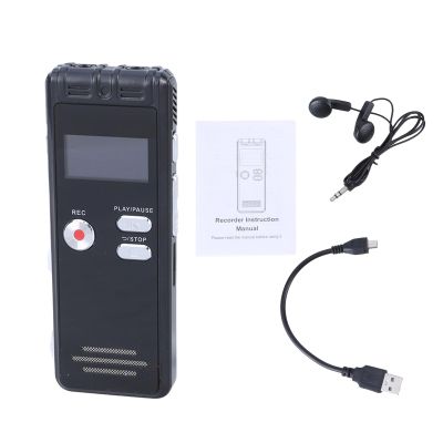 64GB Digital Voice Activated Recorder with Playback 3072Kpbs Dictaphone Voice Recorder with Noise Reduction Recorder