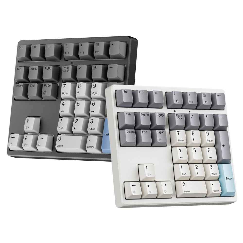Kisnt 34 Keys Mechanical Number Pad Brown Switch& 34Keys Wireless Number Pad