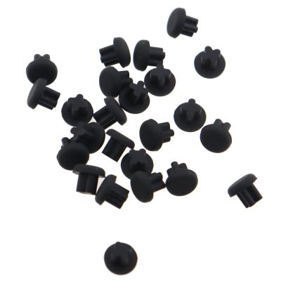 ZHYOHEN 15PCS Black Headphone Rubber Hole Plug Computer Audio Hole Dust Plug Headphone Port for Desktop Audio Jack and Mobile Phone Headphone Listening 3.5mm Jack