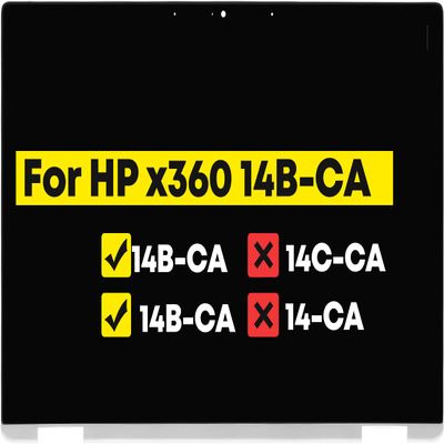 14.0" Digitizer Assembly for HP Chromebook x360 14B-CA 14b-ca0xxx 14b-ca0013dx 14b-ca0023dx 14b-ca0010nr 14b-ca0036nr 14b-ca0645cl 14b-ca0025cl 14b-ca0015cl 14b-ca0061wm LCD Touch Screen Replacement