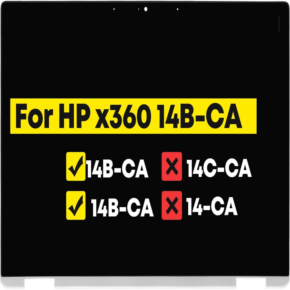 14.0" Digitizer Assembly for HP Chromebook x360 14B-CA 14b-ca0xxx 14b-ca0013dx 14b-ca0023dx 14b-ca0010nr 14b-ca0036nr 14b-ca0645cl 14b-ca0025cl 14b-ca0015cl 14b-ca0061wm LCD Touch Screen Replacement