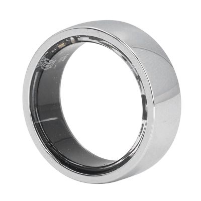 ASHATA Smart Ring, NFC Health Fitness Tracker Ring to Monitor Fitness Pedometer Sleep Data APP, Sleep Tracking Wearable, IP68 Smart Health Ring for Men Women, 3-5 Days (Silver)