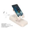 Locadence Cell Phone Stand with Wirelessly Bt Speaker, 2 in 1 Phone Stand Bt Speaker, Prevent Slip HD Stereo Cellphone Holder Wirelessly Speaker for Tablets (White) view 3
