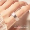 ASHATA Ultra Thin Smart Ring, Health Fitness Tracker Ring to Monitor Fitness Pedometer Sleep Tracking APP, Charging Case, Wearable Smart Health Ring for Men Women (Gold) view 2