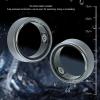ASHATA Smart Ring, Health Fitness Tracker Ring to Monitor Fitness Pedometer Sleep Tracking APP, for Instant Photo, 5ATM Health Ring for Men Women, 5 Days (Black) view 4