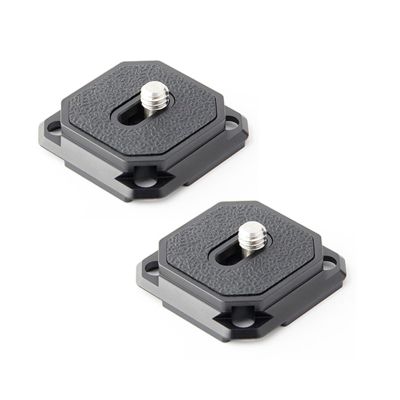 KANGQL QR Plate, 2Pcs Quick Released Camera Plate 38mm Mount Adapter for Tripod Head and Shoulder Strap