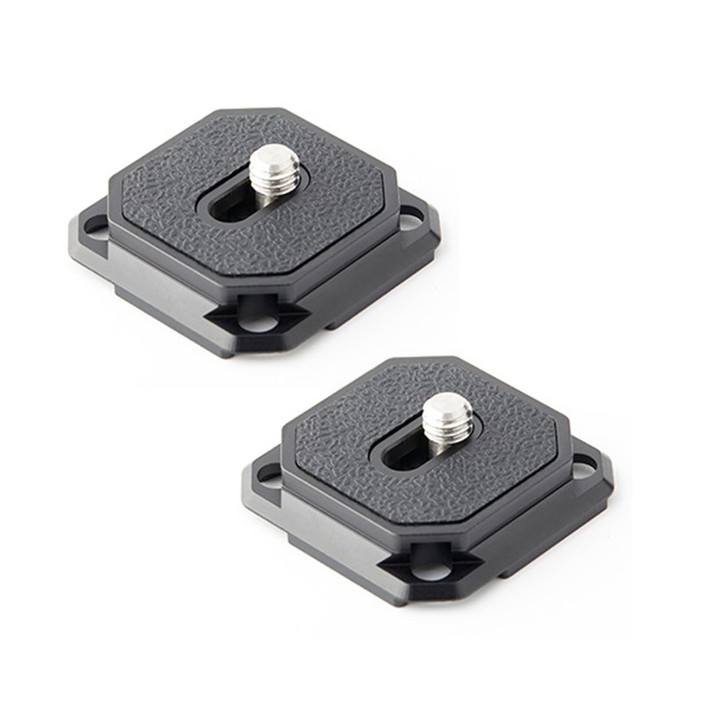 KANGQL QR Plate, 2Pcs Quick Released Camera Plate 38mm Mount Adapter for Tripod Head and Shoulder Strap