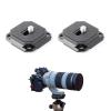 KANGQL QR Plate, 2Pcs Quick Released Camera Plate 38mm Mount Adapter for Tripod Head and Shoulder Strap view 2