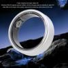 ASHATA Ultra Thin Smart Ring, Health Fitness Tracker Ring to Monitor Fitness Pedometer Sleep Tracking APP, Charging Case, Wearable Smart Health Ring for Men Women (Silver) view 4