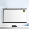 GSKDZG 40" 50" 60" 72" Projection Screen 4K HD Home Theater Projector Screen Manual Pull Down Movie Screen for Indoor Outdoor, Anti-Crease, Easy Roll Up(50 Inch (16:9)) view 1