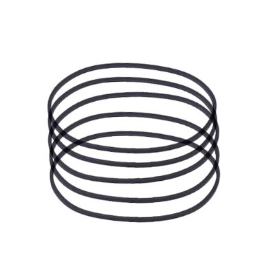 KANGQL Tape Belt, 5PCS 40-115mm Tape Machine Ruber Belt 0.6mm Width Common Belt for Recorders DVDs Drives