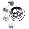 KANGQL Tape Belt, 5PCS 40-115mm Tape Machine Ruber Belt 0.6mm Width Common Belt for Recorders DVDs Drives view 2