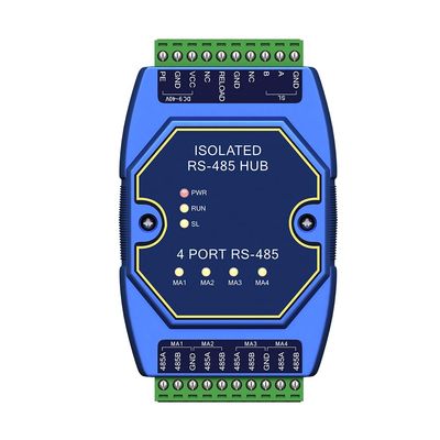 4 to 1 Way RS485 Repeater Industrial Grade E810-R41 8-28V Power Signal Isolation Hubs Bus Split Expansion ESD Protection