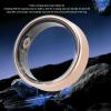 ASHATA Ultra Thin Smart Ring, Health Fitness Tracker Ring to Monitor Fitness Pedometer Sleep Tracking APP, Charging Case, Wearable Smart Health Ring for Men Women (Gold) view 4