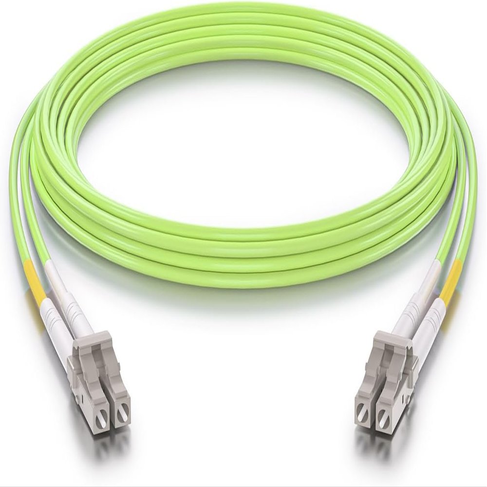 10Gtek Fiber Patch Cable - 10Gb/Gigabit Multi-Mode Jumper Duplex 50/125m LSZH Fiber Optic Cord for SFP Transceiver, Green, 0.5-Meter(1.64-ft)