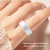 ASHATA Smart Ring, Health Fitness Tracker Ring to Monitor Fitness Pedometer Sleep Tracking APP, for Instant Photo, 5ATM Wearable Health Ring for Men Women, 5 Days (Silver) view 2