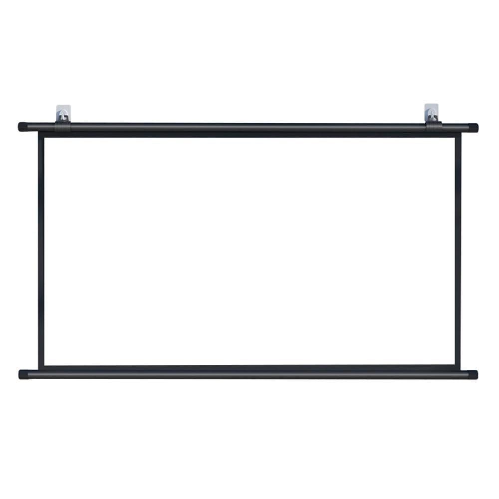 GSKDZG Home Theater Projection Screen Manual Pull Down Projector Screen 40" 50" 60" 72" 4K HD Movie Screen for Indoor Outdoor, Wrinkle-Free, Easy Roll Up(60 Inch (16:9))