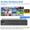 ICUIXIAN HDMI Matrix 8x24 4K@30Hz with Web GUI Rackmount HDMI Matrix Switch 8 in 24 Out Support, RS232 Controls, EDID, HDCP, LED Screen Display, Dolby Digital 8x24 HDMI Switcher & Splitter view 2