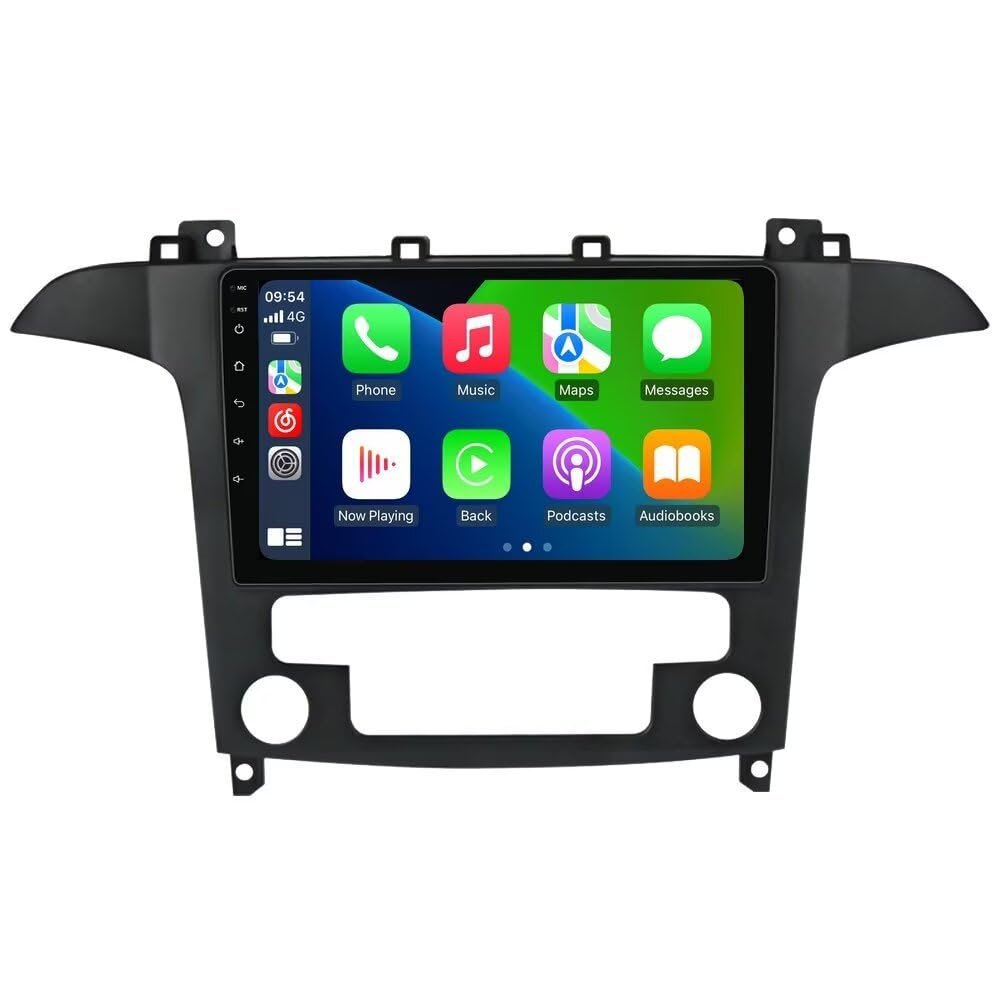 2+32GB 8Core Android Car Radio for Ford S Max S-MAX 2007-2015 9" IPS Touch Screen Built-in Car-Play Android Auto/GPS Navigation/SWC/DSP/Rear View