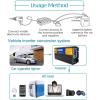 BAIYITONGDA High Efficiency 5000W Pure Sine Wave Power Inverter DC 12V/24V/48V/60V/72V to AC 110V/230V Converter, Low Frequency Solar Power Inverter Converter with LCD Display,48v to 110v view 4