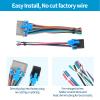 RED WOLF Radio Wring Harness Male Female Plug Fit for 2003-2007 GMC Chevy Silverado 2005-2009 Buick Lacrosse w/200 PCS Solder Seal Wire Kit 26-10 Gauge AWG Self Soldering Wire Heat Shrink Butt Splice view 3