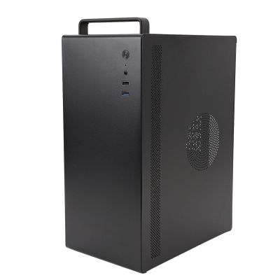 Compact Micro ATX ITX PC Gaming Case, Desktop Computer Case, HDD SSD Storage Support, 4 PCIe Expansion Slots, USB 3.0 2.0 Port, for Office Home