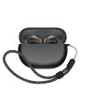 Suitable for SoundPEATS Air4 Pro All-Round Protective Cover, Headphone Cover, Scratch Resistant Cover, 360  Shock Resistant, Waterproof, and Drop Resistant (Black+Black Hanging Rope) view 1