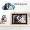 10.1in Digital Picture Frame, 1280 * 800 HD Touch Screen Digital Photo Frame Display, Auto Rotate, Share Photos Videos Instantly via App, Wall Mountable (US Plug 100 to 240V) view 3