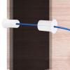 6 Pcs Cable Routing Kit, Compatible with Ethernet Cable, Silicone Cable Grommet for 1 Inch Wall Hole, Cable Feed Through Bushing for Cable, White view 1
