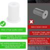 6 Pcs Cable Routing Kit, Compatible with Ethernet Cable, Silicone Cable Grommet for 1 Inch Wall Hole, Cable Feed Through Bushing for Cable, White view 3