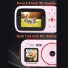 Bewinner Digital Camera for Photography & Video - 72MP 2.5K Dual Screen Vlogging Camera, 16X Digital Zoom Autofocus & Anti Shake & Automatic Light Sensitive Compact Camera for Travel (Rose) view 4