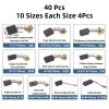 40PCS Electric Motor Carbon Brushes Repair Kit with 10 Sizes for Repair Power Tools view 3