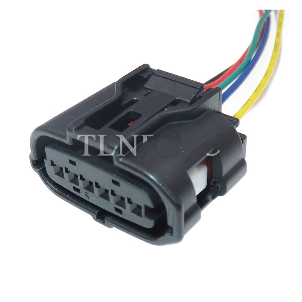 NNCSNE Car Plug 6 Pin Auto Accelerator Pedal Wire Harness Socket Car Male Female Connector with Wires 90980-12303 6189-1083 DJ7062Y-0.6-11/21(Female Wires)